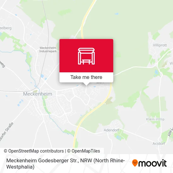 Карта Meckenheim Godesberger Str.