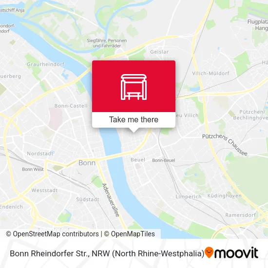 Карта Bonn Rheindorfer Str.