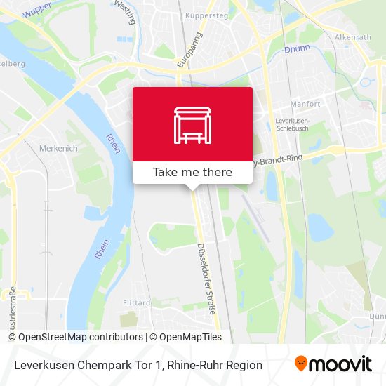 Leverkusen Chempark Tor 1 map