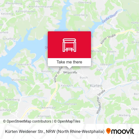 Карта Kürten Weidener Str.