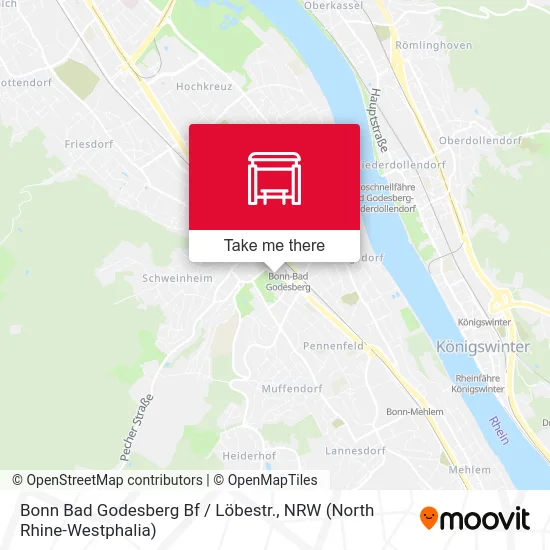 Карта Bonn Bad Godesberg Bf / Löbestr.