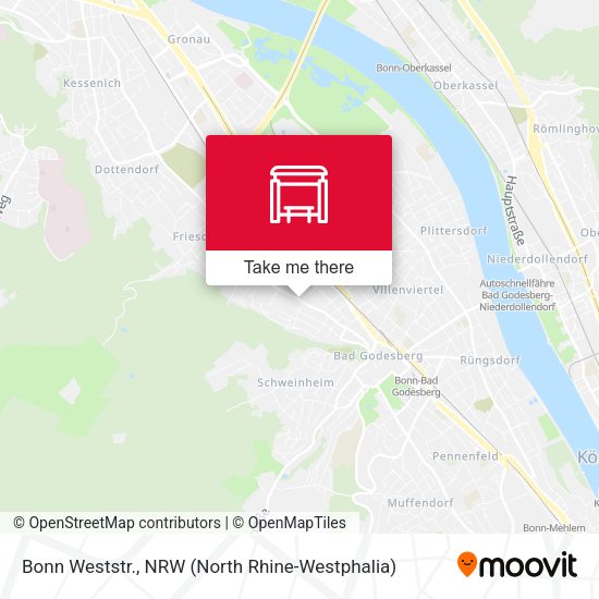 Карта Bonn Weststr.
