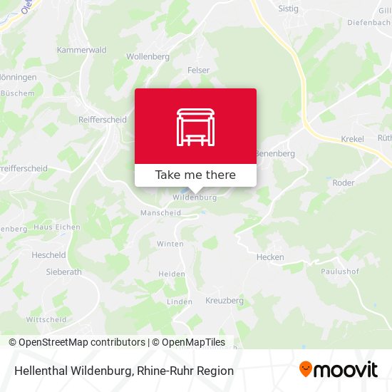 Hellenthal Wildenburg map