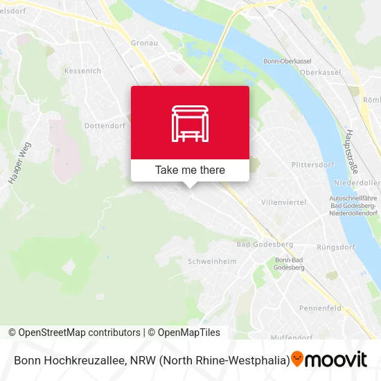 Карта Bonn Hochkreuzallee