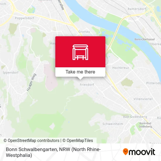 Bonn Schwalbengarten map