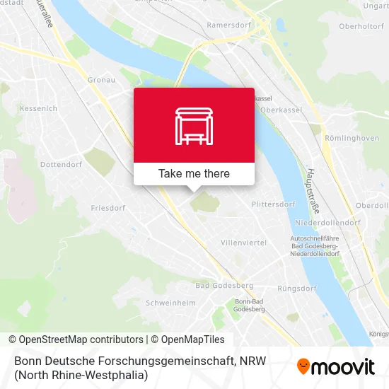 Bonn Deutsche Forschungsgemeinschaft map