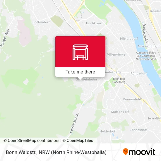 Карта Bonn Waldstr.
