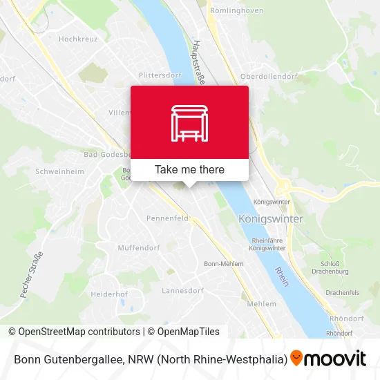 Карта Bonn Gutenbergallee