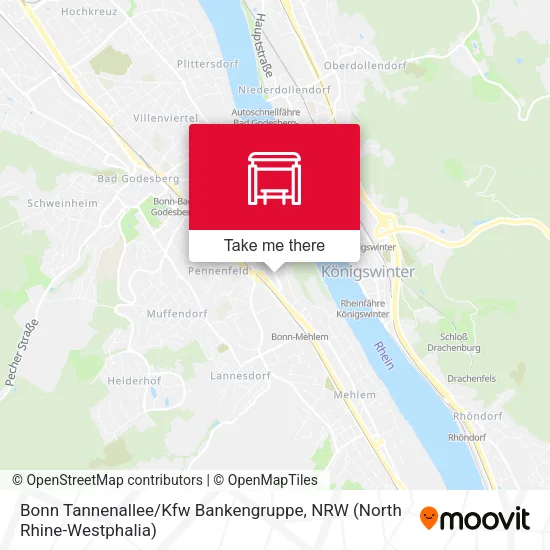 Карта Bonn Tannenallee / Kfw Bankengruppe