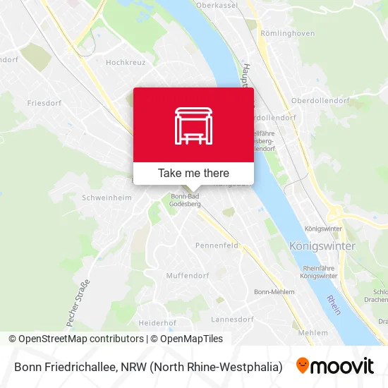 Карта Bonn Friedrichallee