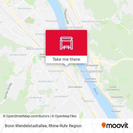 Bonn Wendelstadtallee map