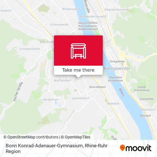 Bonn Konrad-Adenauer-Gymnasium map