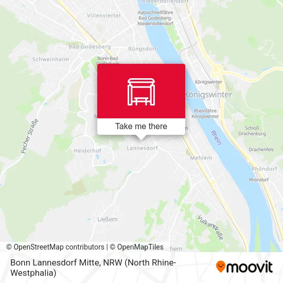 Карта Bonn Lannesdorf Mitte