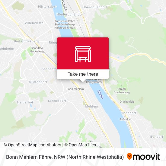 Карта Bonn Mehlem Fähre