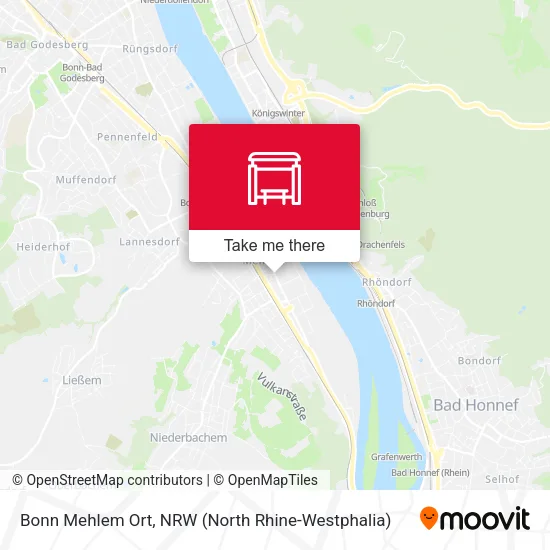 Карта Bonn Mehlem Ort