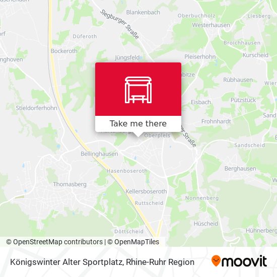 Königswinter Alter Sportplatz map