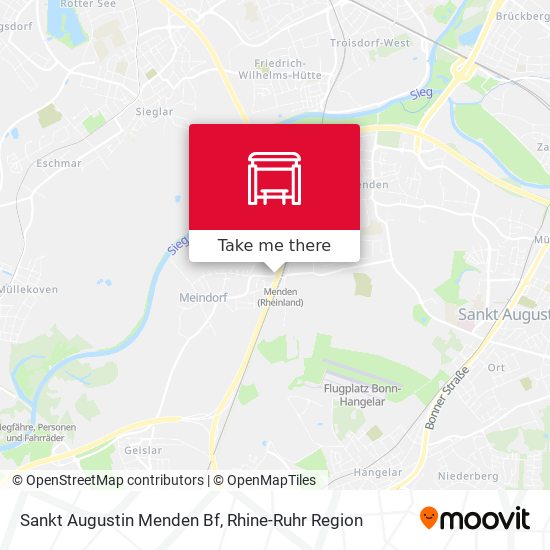 Sankt Augustin Menden Bf map