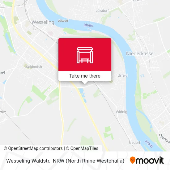 Карта Wesseling Waldstr.
