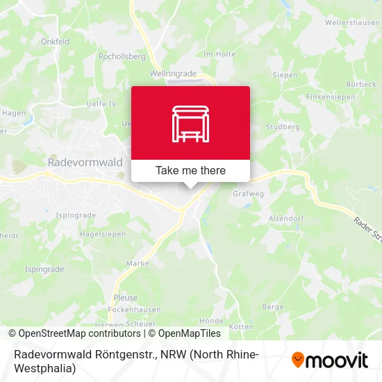 Карта Radevormwald Röntgenstr.