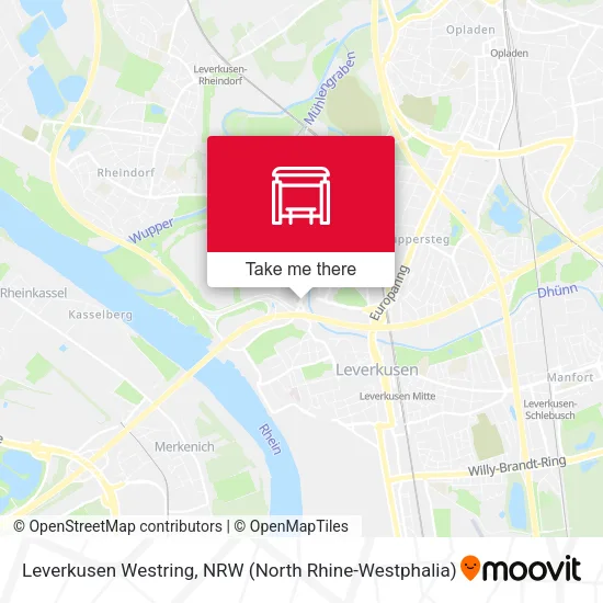 Карта Leverkusen Westring