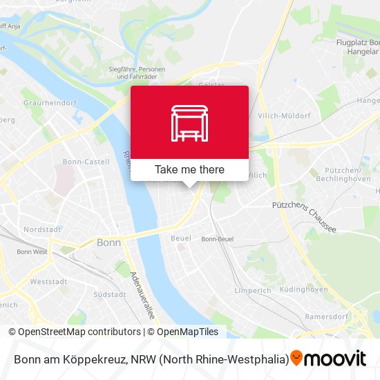 Bonn am Köppekreuz map
