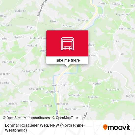 Карта Lohmar Rosaueler Weg