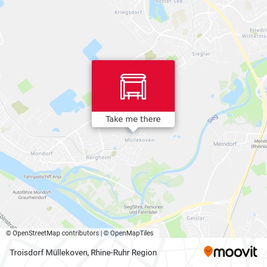 Troisdorf Müllekoven map