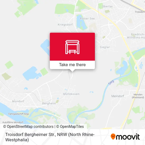 Карта Troisdorf Bergheimer Str.