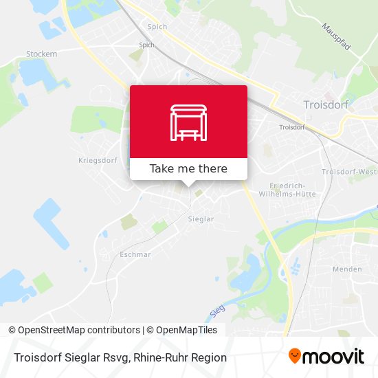 Troisdorf Sieglar Rsvg map