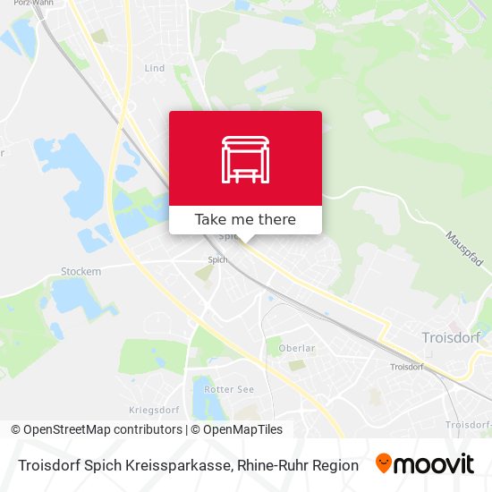 Troisdorf Spich Kreissparkasse map
