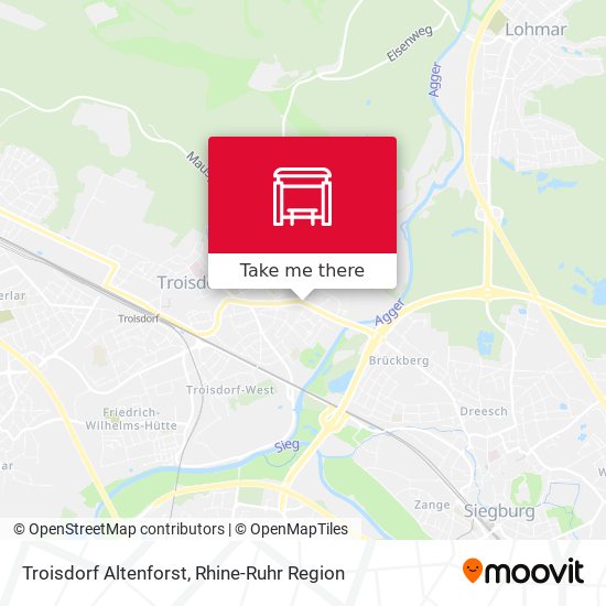 Troisdorf Altenforst map