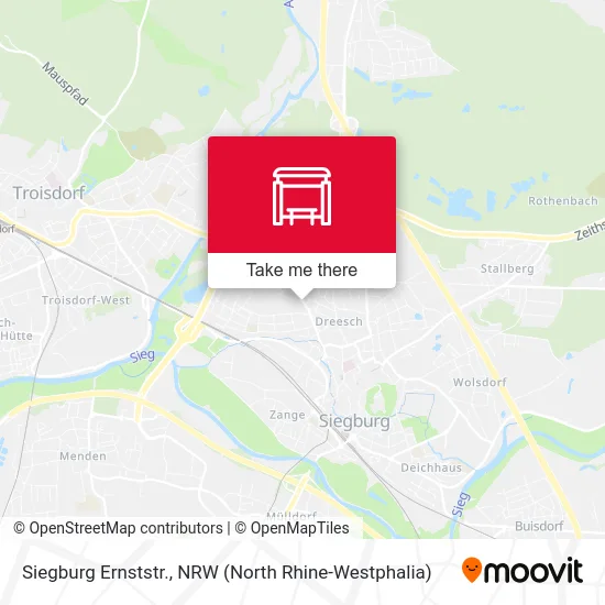 Siegburg Ernststr. map