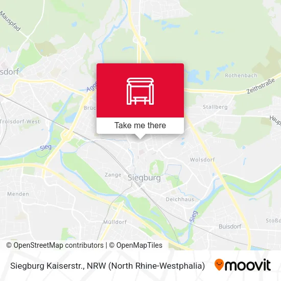 Карта Siegburg Kaiserstr.