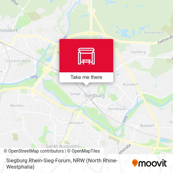 Siegburg Rhein-Sieg-Forum map