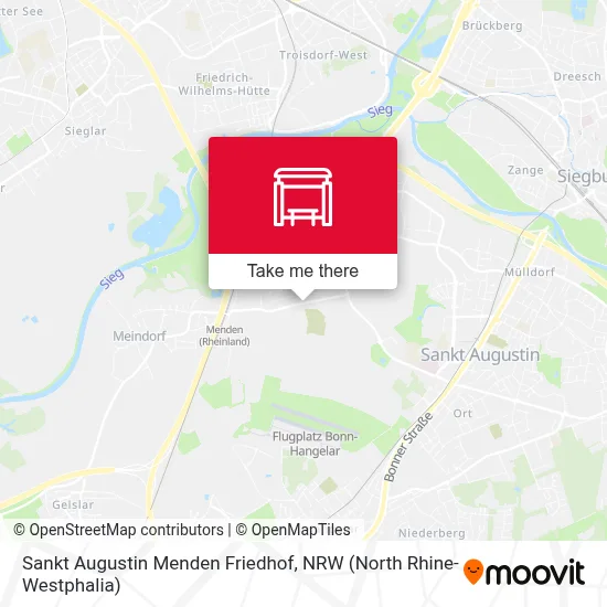 Sankt Augustin Menden Friedhof map