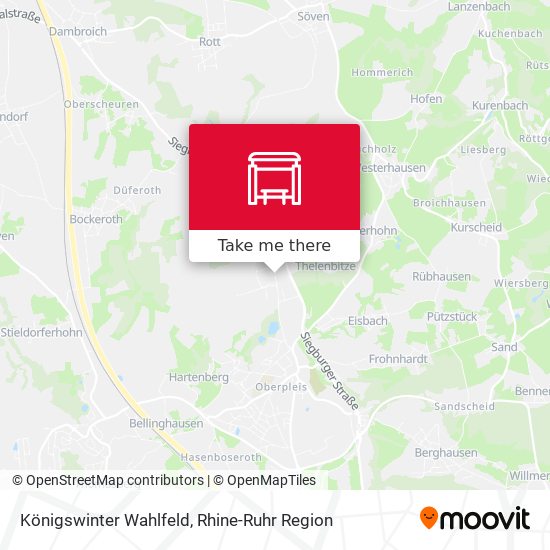 Königswinter Wahlfeld map