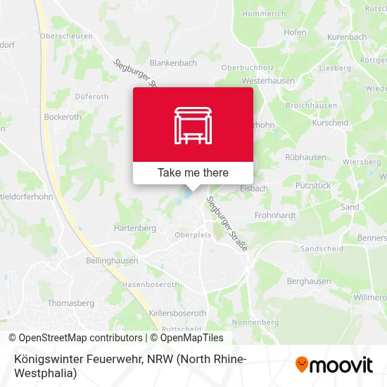 Königswinter Feuerwehr map