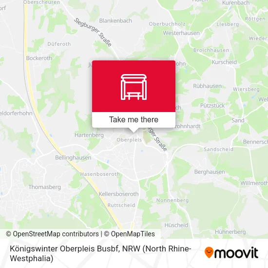Карта Königswinter Oberpleis Busbf