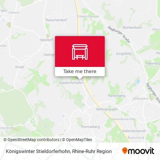 Königswinter Stieldorferhohn map