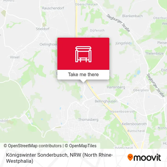 Königswinter Sonderbusch map