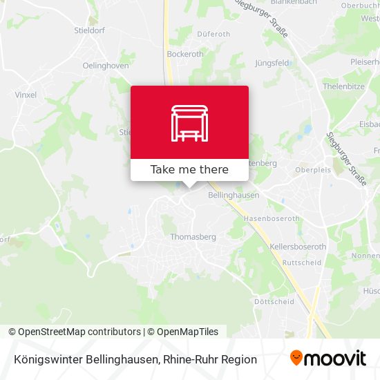 Königswinter Bellinghausen map
