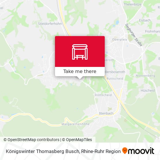Königswinter Thomasberg Busch map