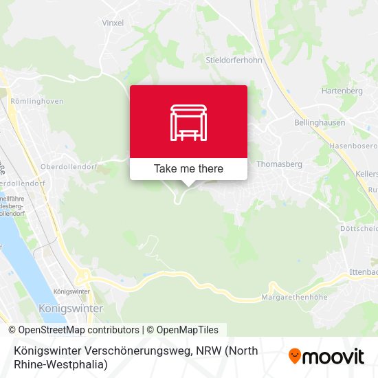 Карта Königswinter Verschönerungsweg