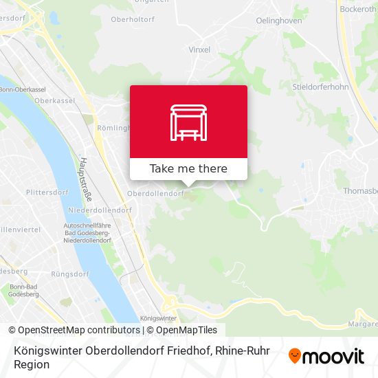 Königswinter Oberdollendorf Friedhof map