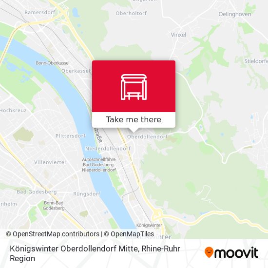 Königswinter Oberdollendorf Mitte map