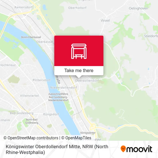Königswinter Oberdollendorf Mitte map