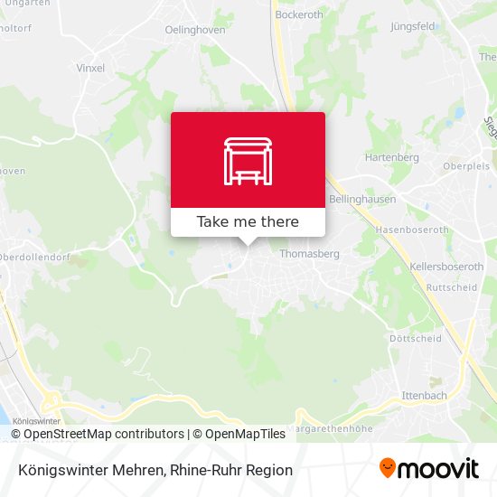 Königswinter Mehren map