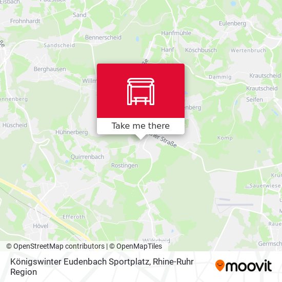 Königswinter Eudenbach Sportplatz map