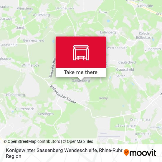 Königswinter Sassenberg Wendeschleife map