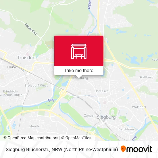 Карта Siegburg Blücherstr.